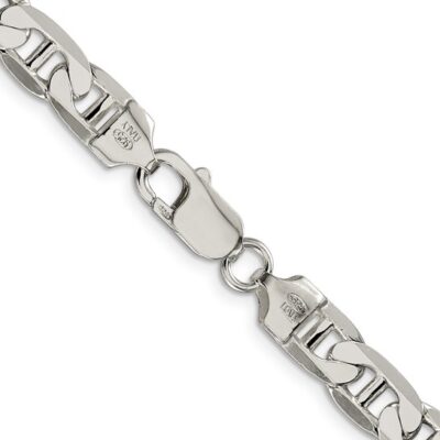 Sterling Silver 7mm Flat Anchor Chain - Image 3