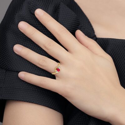 14k Ruby and Diamond Ring - Image 5