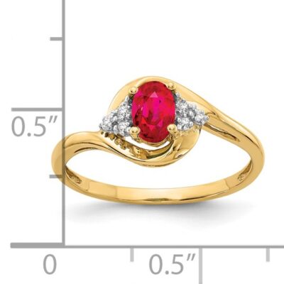 14k Ruby and Diamond Ring - Image 4